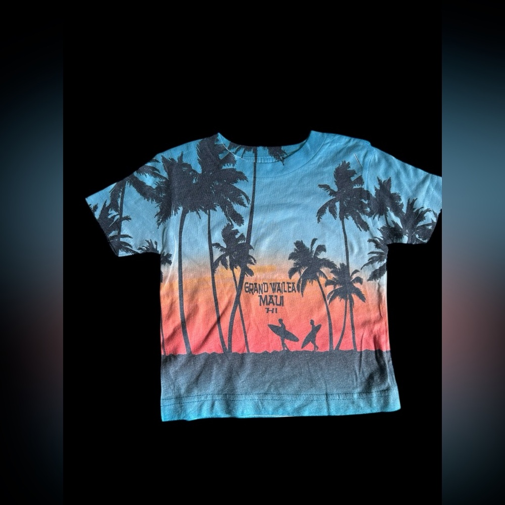 ✨Tropical Hawaiian beach print tee✨